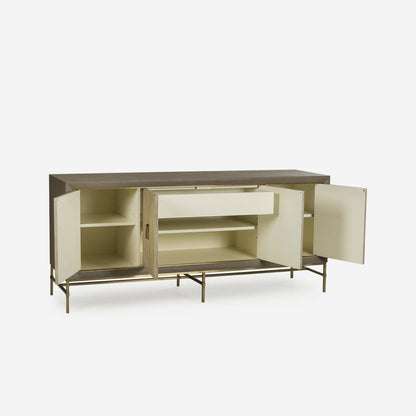 Andrew Martin Edith Latte Sideboard - Ivory Shagreen