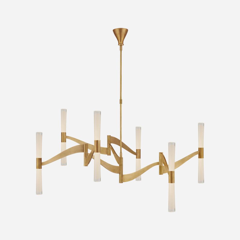 Andrew Martin Brenta Chandelier in Antique Brass