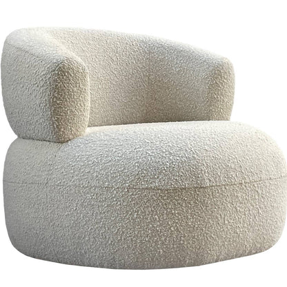 Libra Interiors Luna Occasional Chair in Boucle Ivory