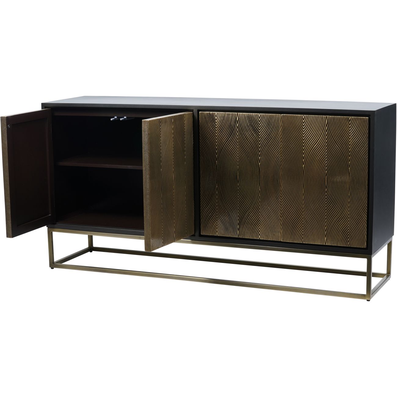 Libra Interiors Izabella Embossed 4 Door Credenza